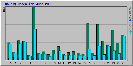 Hourly usage for June 2026